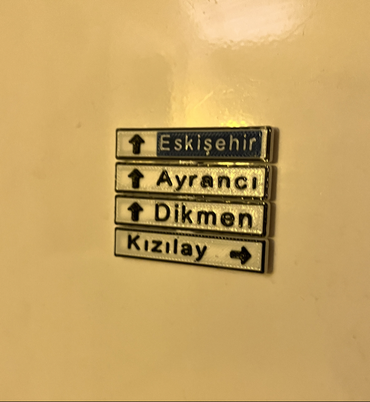 Kızılay Tabelası Magnet 