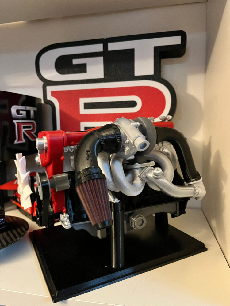 3D Baskı Nissan Skyline RB26 Motor