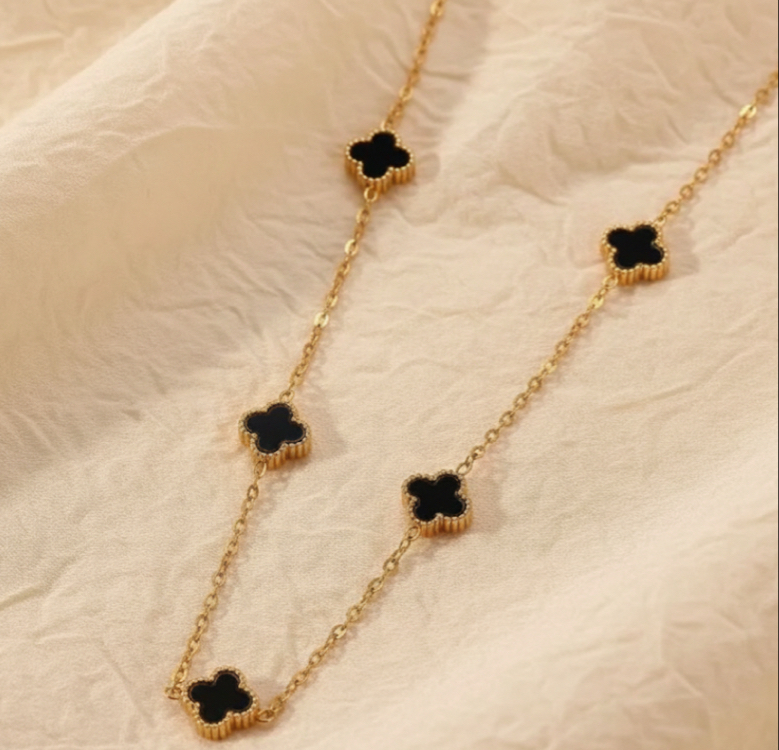 Yonca Kolye Gold-Siyah