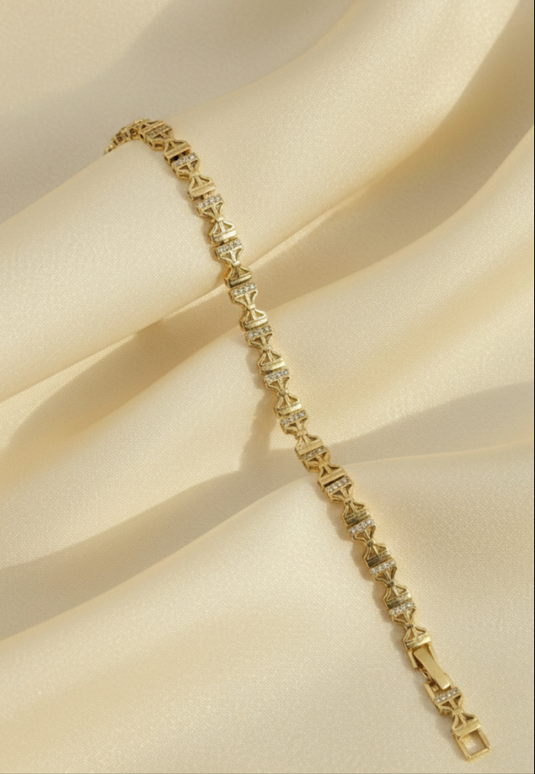 Gold Taşlı Bileklik 