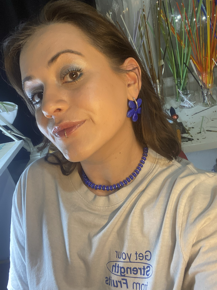Deep Blue Daisy