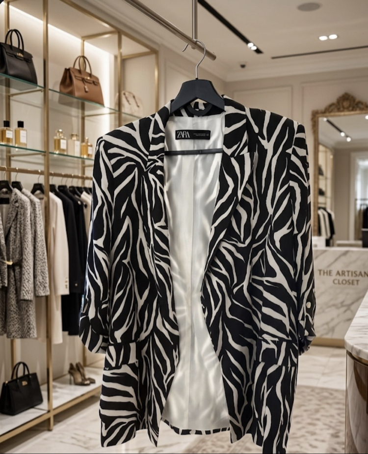 ZARA şık kol detaylı ceket