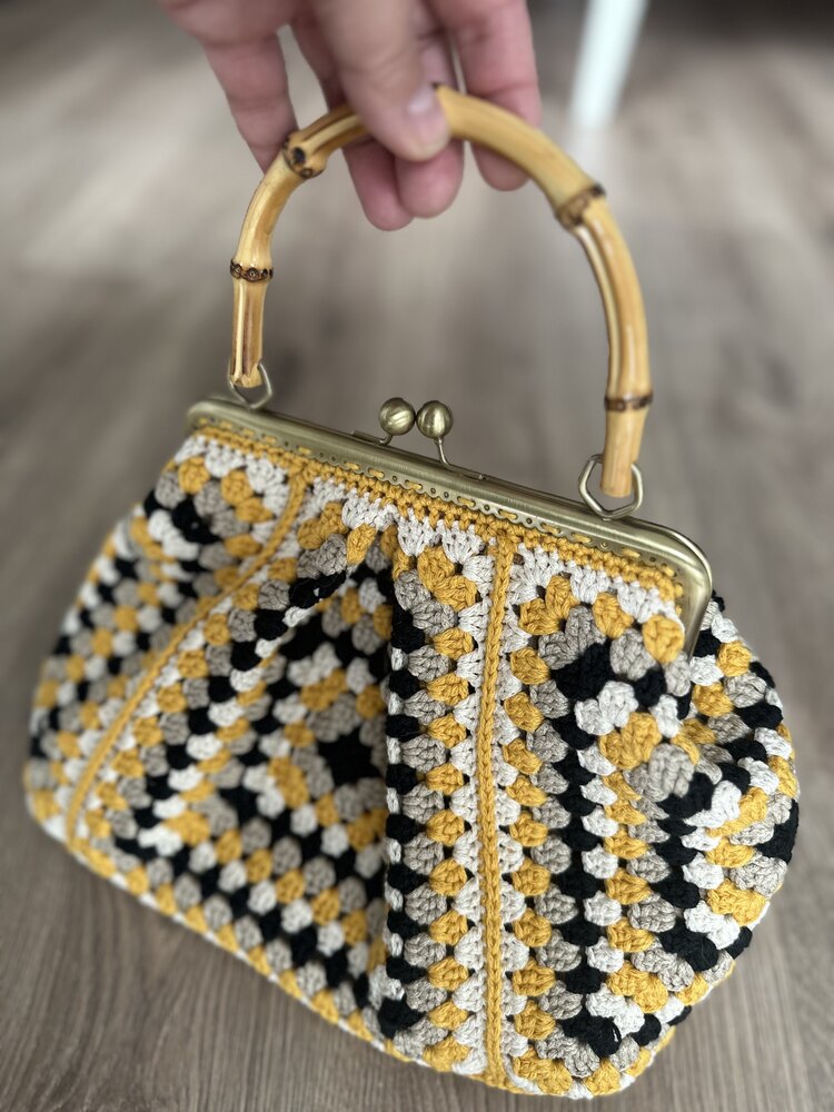 Vintage bambu saplı klipsli 