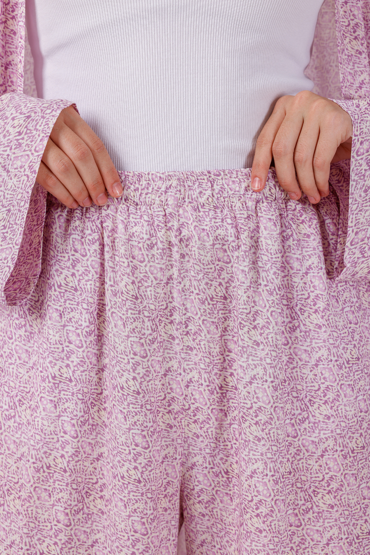 Aybem Rose Organik Pamuklu Kimono Takımı