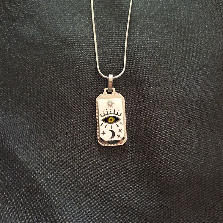 316L Çelik Tarot Model Kolye 