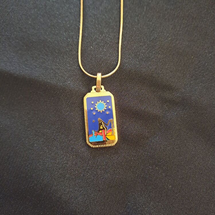 316L Çelik Tarot Model Kolye 
