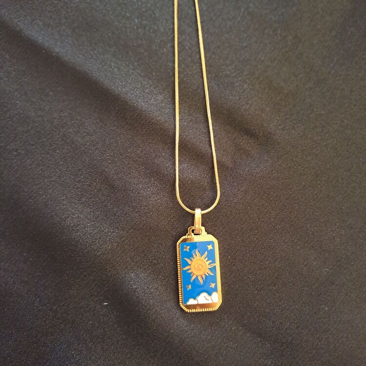 316L Çelik Tarot Model Kolye 