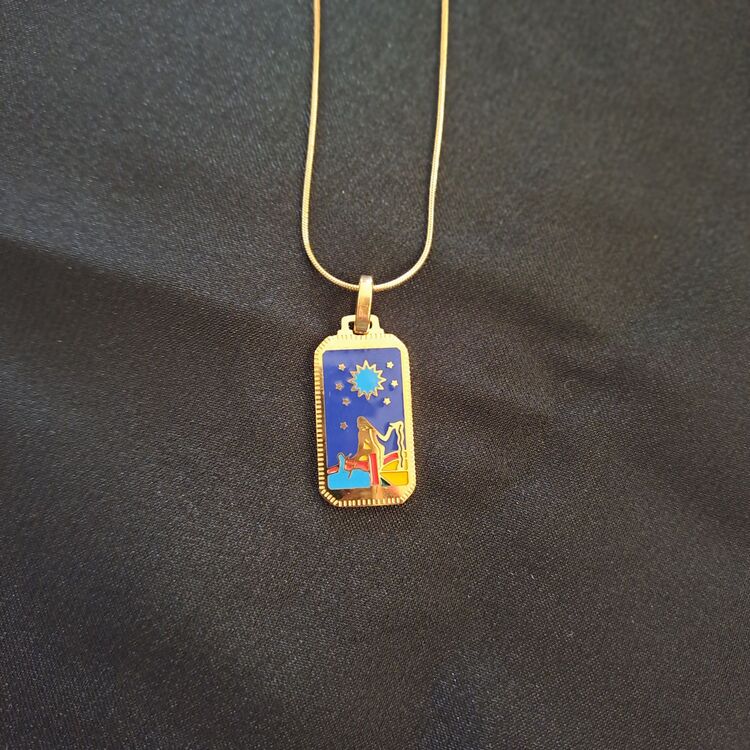 316L Çelik Tarot Model Kolye 