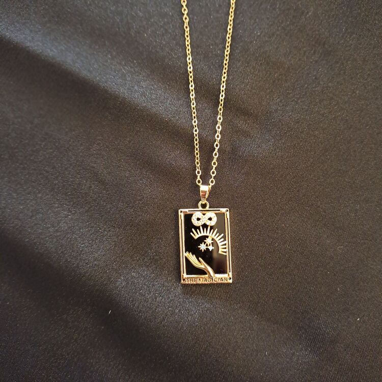 316L Çelik Tarot Model Kolye 