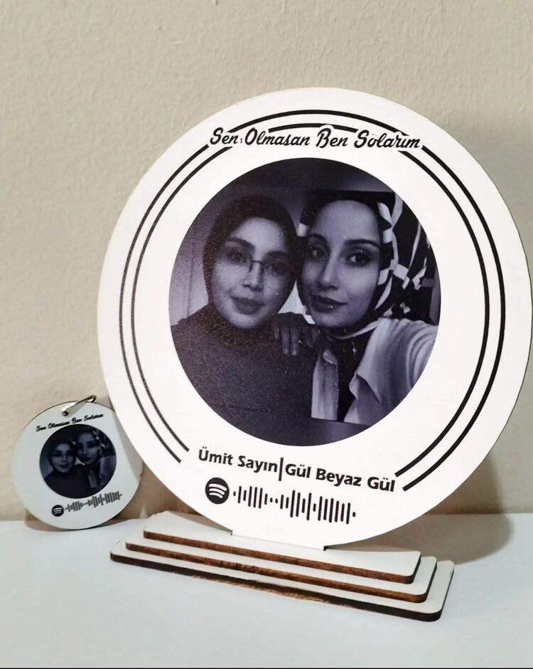 Beyaz Spotify Plak