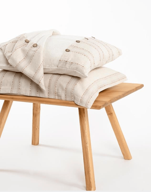 Ecocotton Delfin Pamuk Keten Çift Kişilik Terra Nevresim Takımı