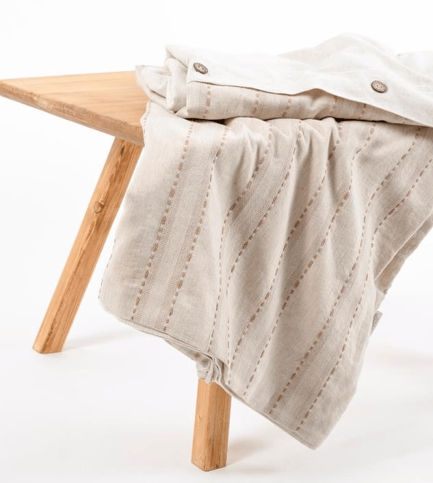 Ecocotton Delfin Pamuk Keten Çift Kişilik Terra Nevresim Takımı