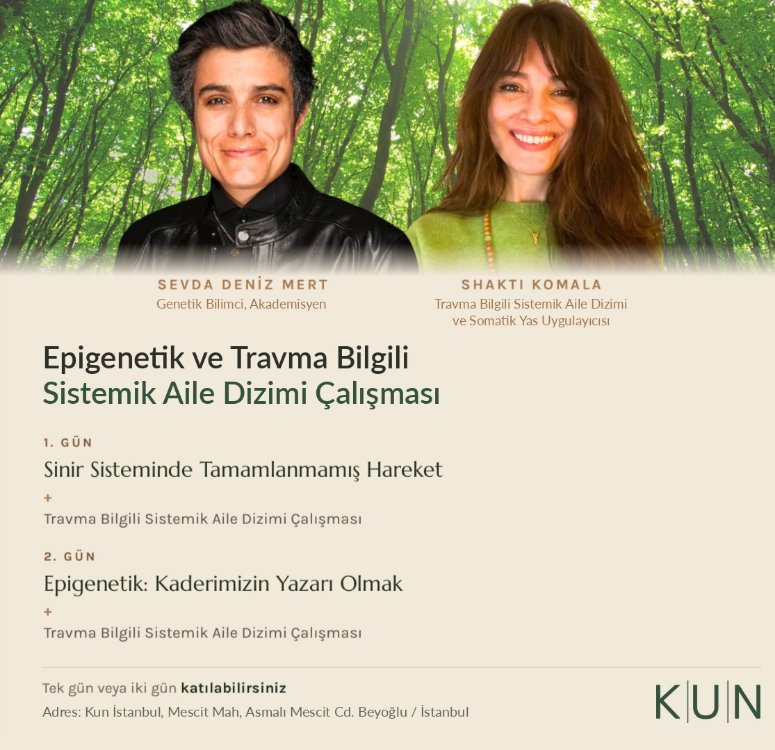 Epigenetik ve Sinir Sistemi Semineri ve Travma Bilgili Sistemik Aile Dizimi Çalışması 