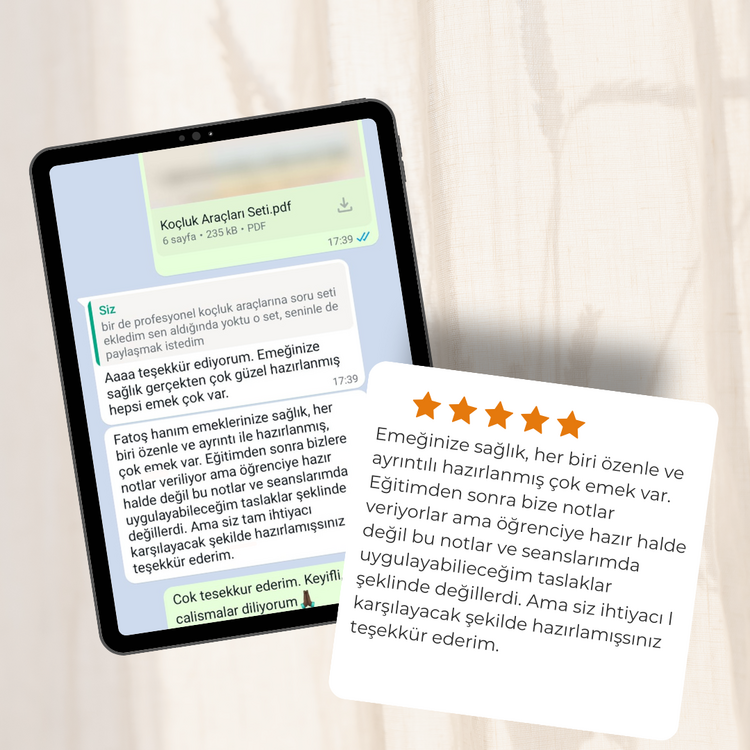 Kariyer Koçluğu Koçluk Araçları Seti (Canva Şablonu + PDF)