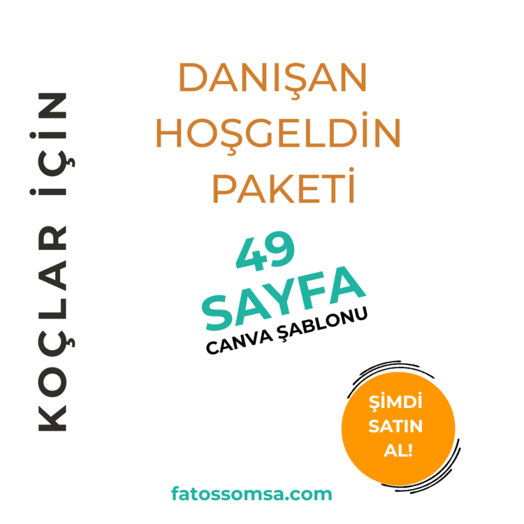 Koçlar için Danışan Hoşgeldin Paketi (Canva Şablonu + PDF)
