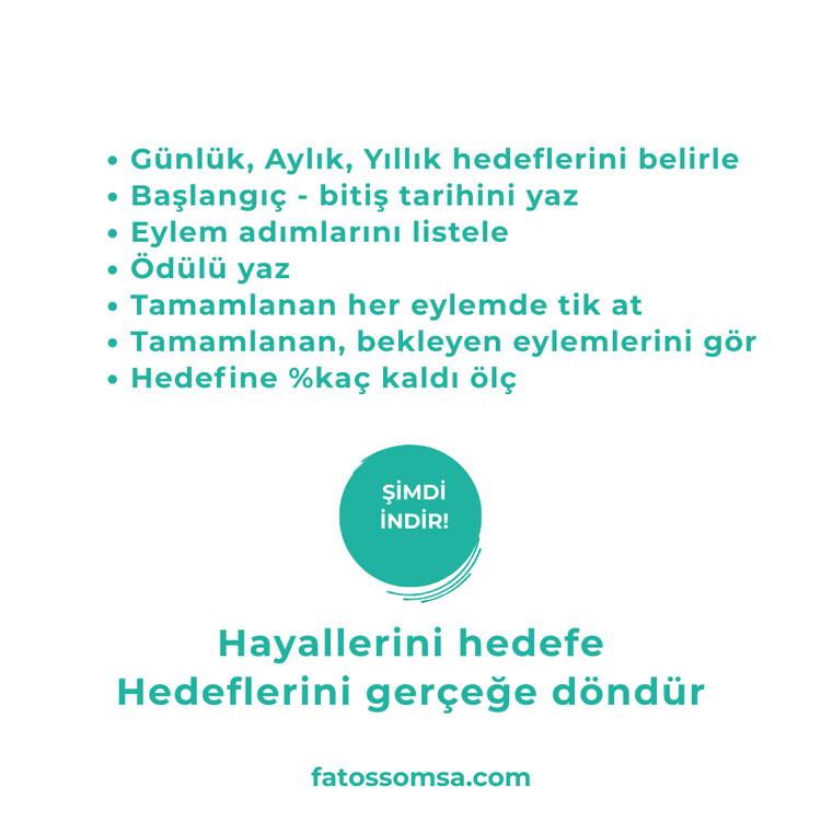 Performas Göstergeli Hedef E-Takip E-Tablosu, Yıllık Aylık Hedefler