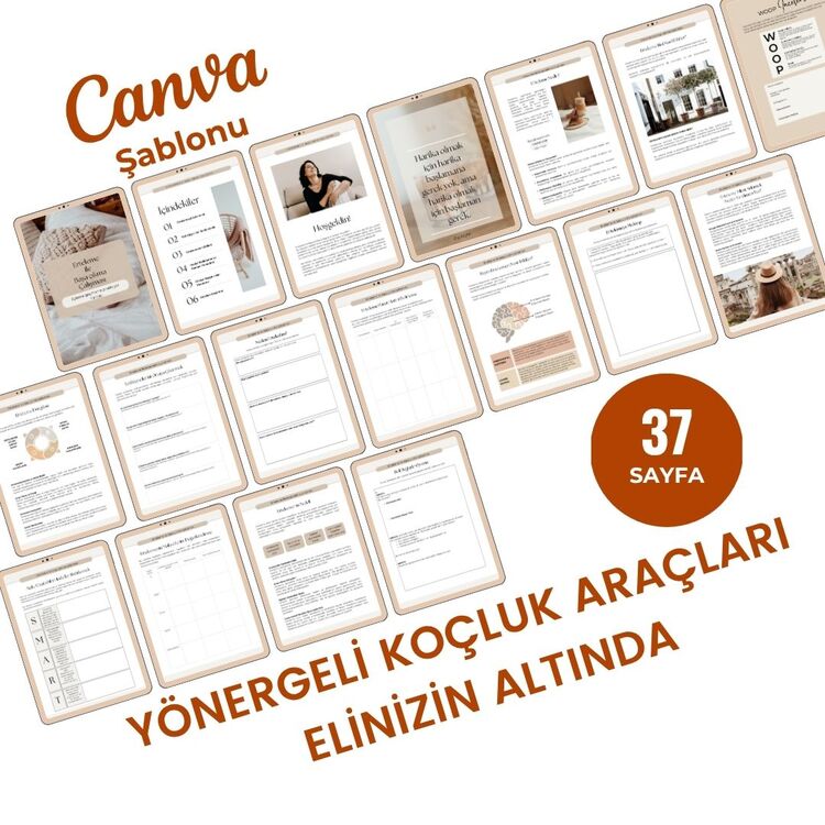 Erteleme ile Başa Çıkma Çalışması ( Canva Şablonu + PDF)