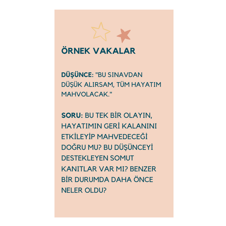 Bilişsel Çarpıtma Kartları / Soruları
