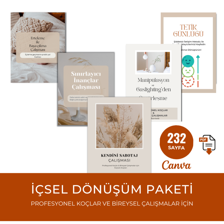 Koçlukta Derinleşme Araçları Seti (Canva + PDF)