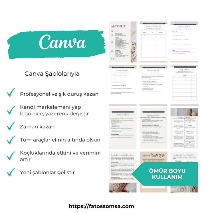 Manipülasyon ve Gaslighting’ den Özgürleşme Çalışması ( Canva Şablonu + PDF)