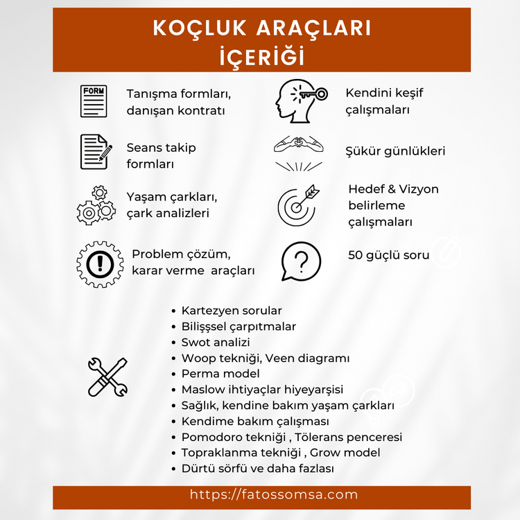 Kariyer Koçluğu Koçluk Araçları Seti (Canva Şablonu + PDF)