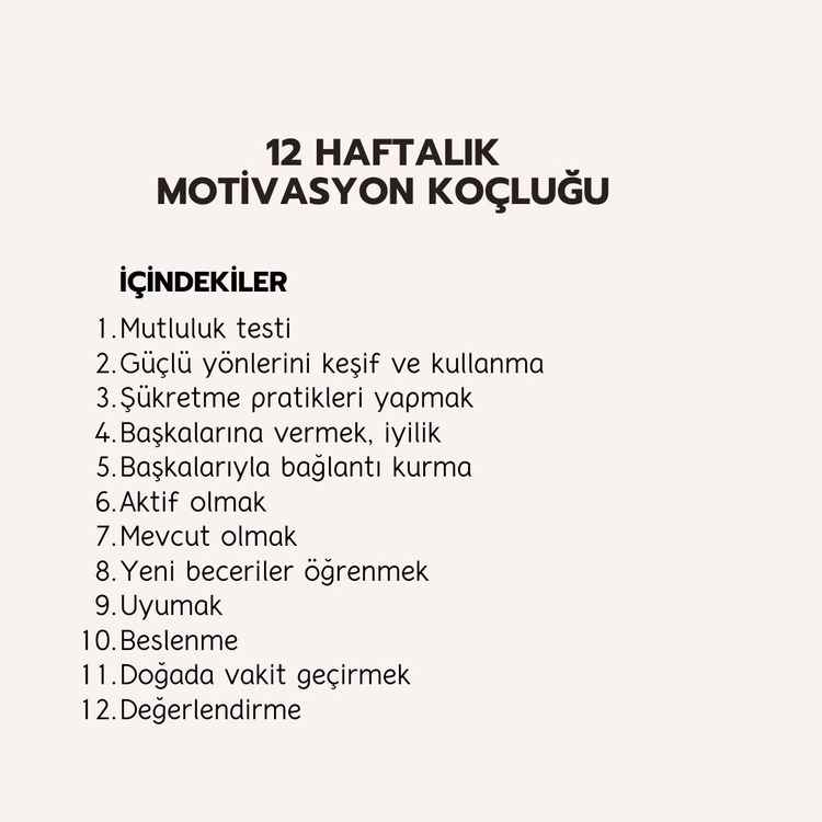 Motivasyon Koçluğu Şablonları