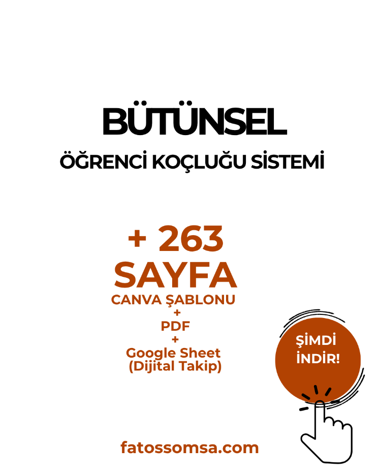 Bütünsel Öğrenci Koçluğu Canva Şablonu + PDF
