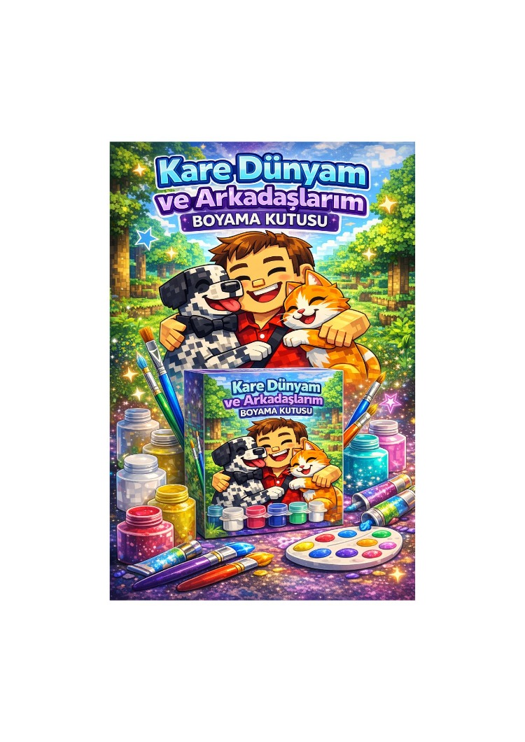 Kare Dünyam ve Arkadaşlarım Boyama Kutusu