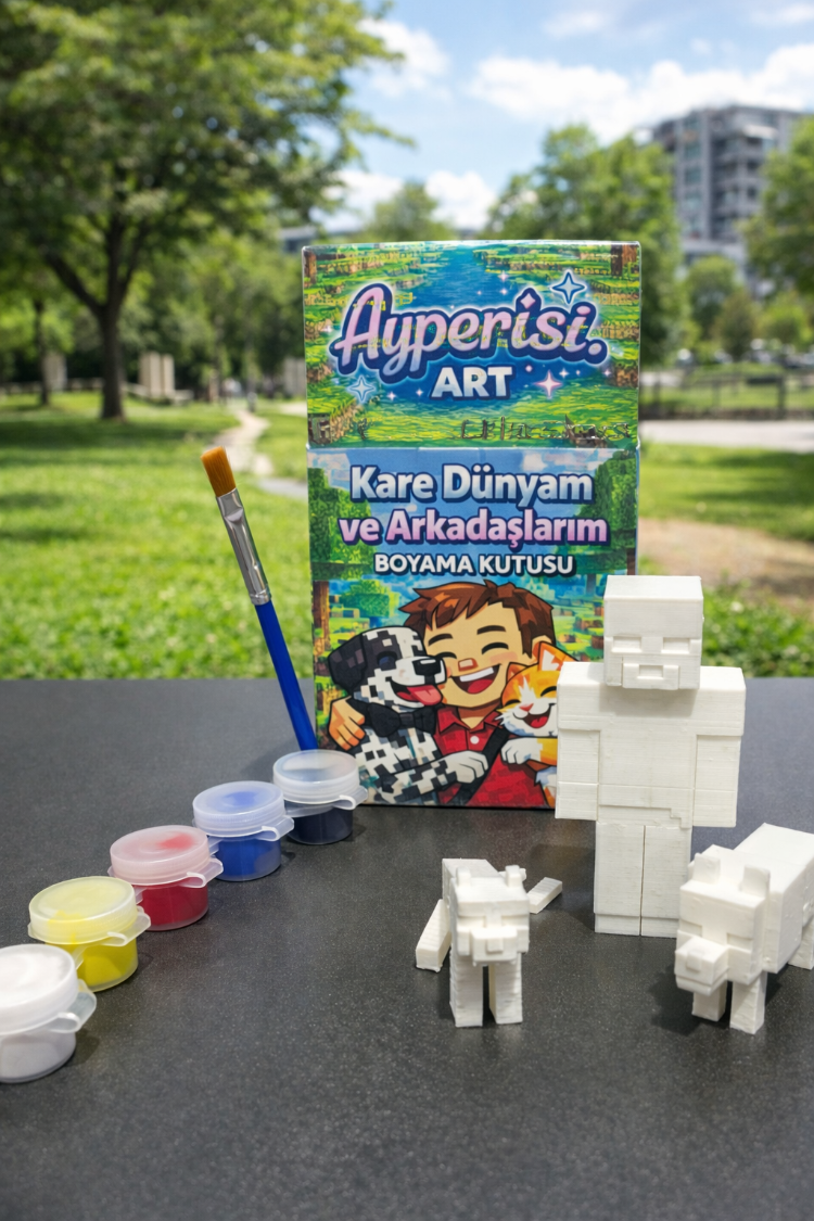 Kare Dünyam ve Arkadaşlarım Boyama Kutusu