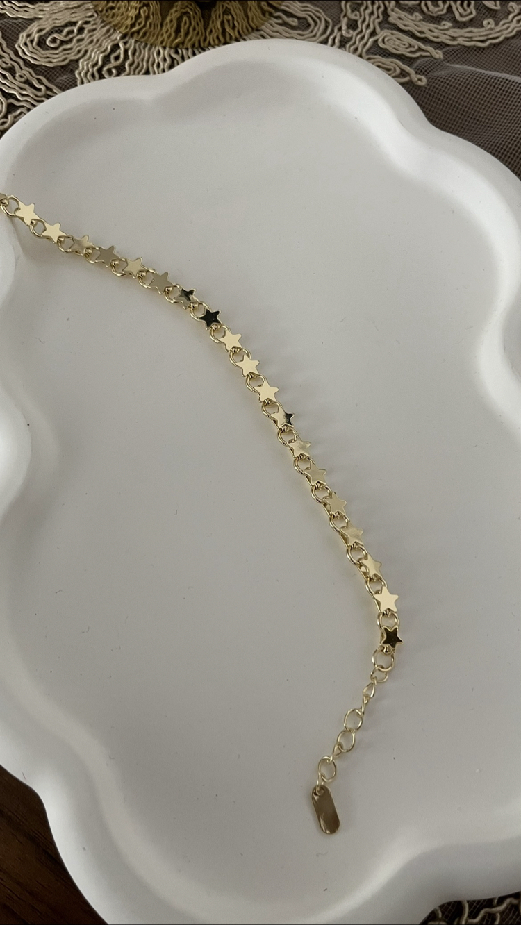 Yıldız model 14k gold bileklik