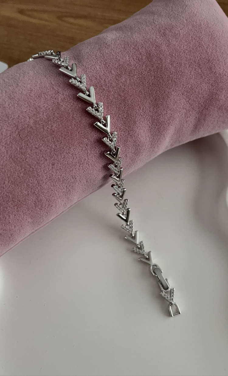 Balık sırtı silver bileklik