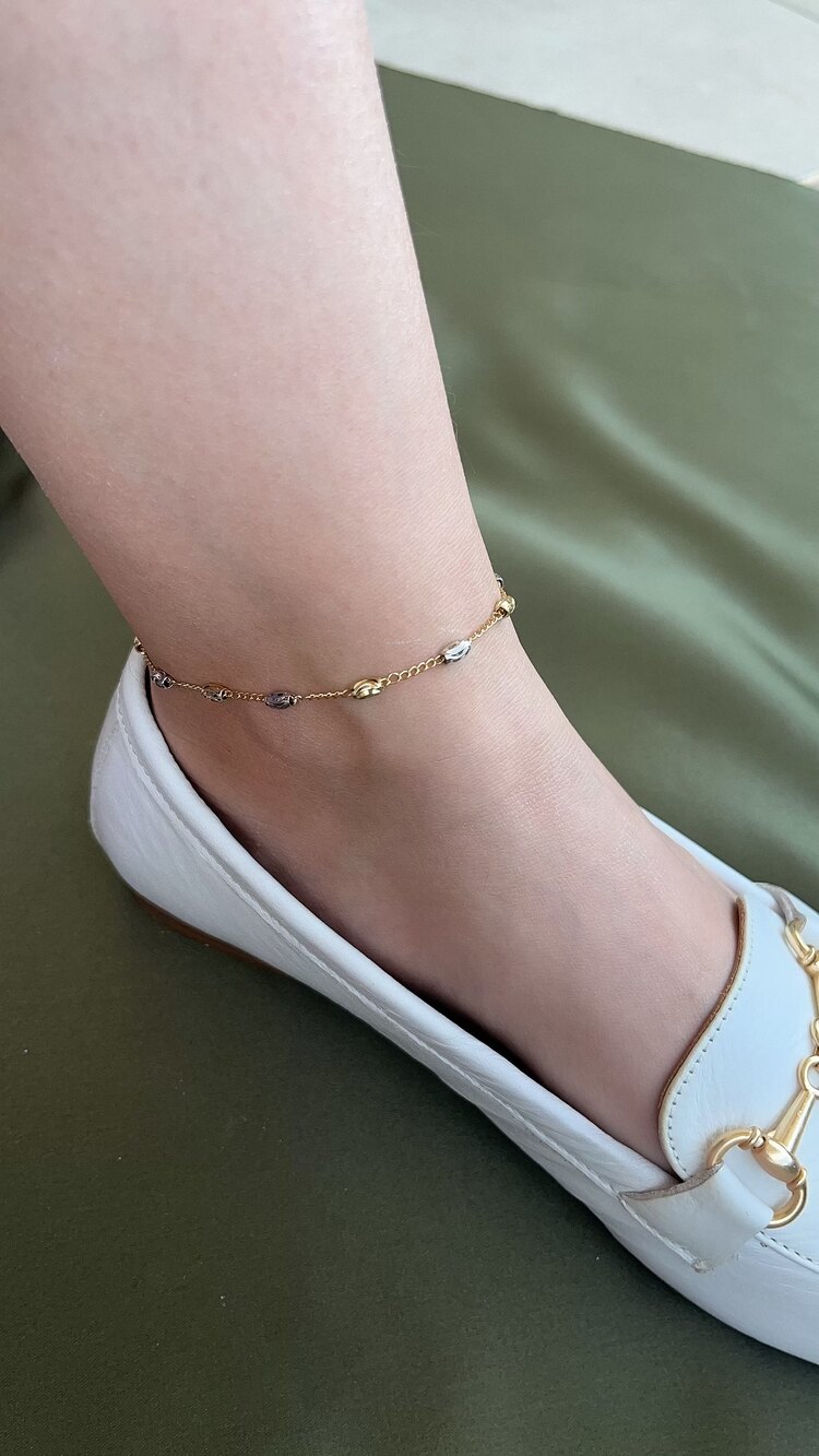 Arpa model silver gold renkli çelik halhal