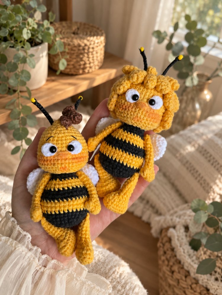 Arı Maya ve Willy amigurumi tarifi (pdf)