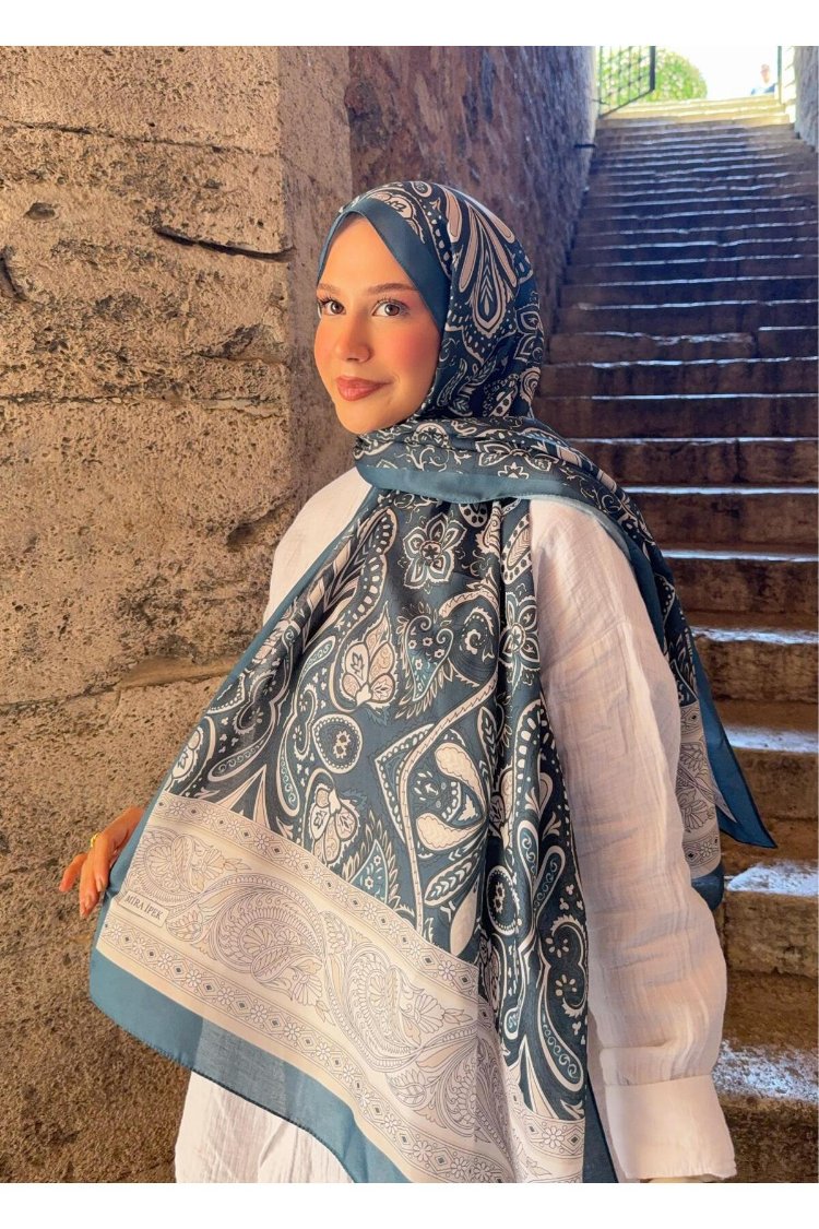 DESENLİ İPEK ŞAL