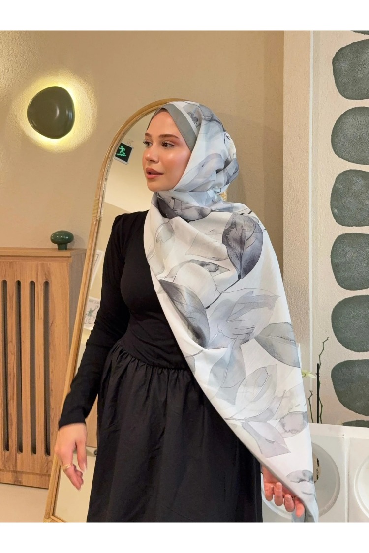 GRİ BEYAZ ŞAL
