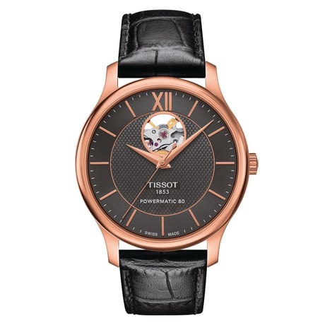 Tissot Tradition Powermatic 80 Open Heart T0639073606800 Erkek Kol Saati T063.907.36.068.00