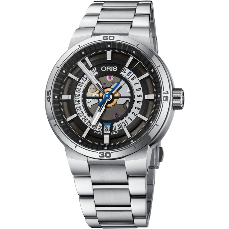 Oris TT1 Engine Date 01 733 7752 4124-07 8 24 08 Erkek Kol Saati