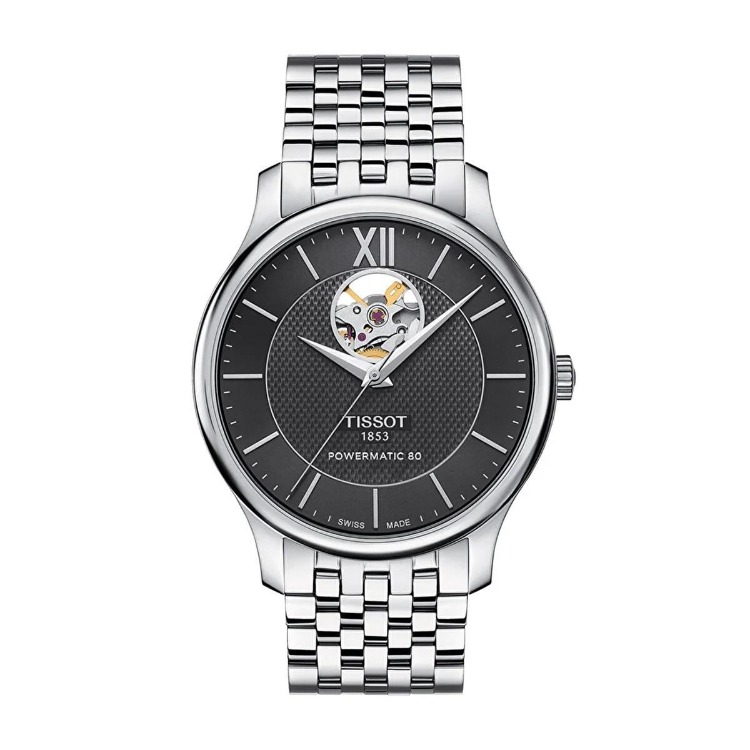 Tissot Tradition Powermatic 80 Open Heart T0639071105800 Erkek Kol Saati T063.907.11.058.00