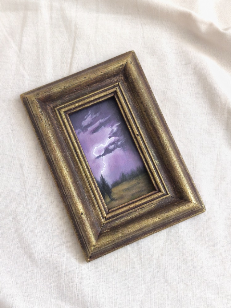 Violet Thunder | Orijinal Yağlı Boya