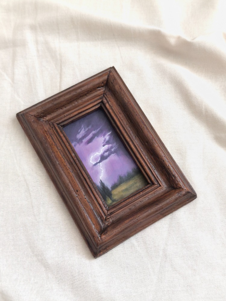 Violet Thunder | Orijinal Yağlı Boya