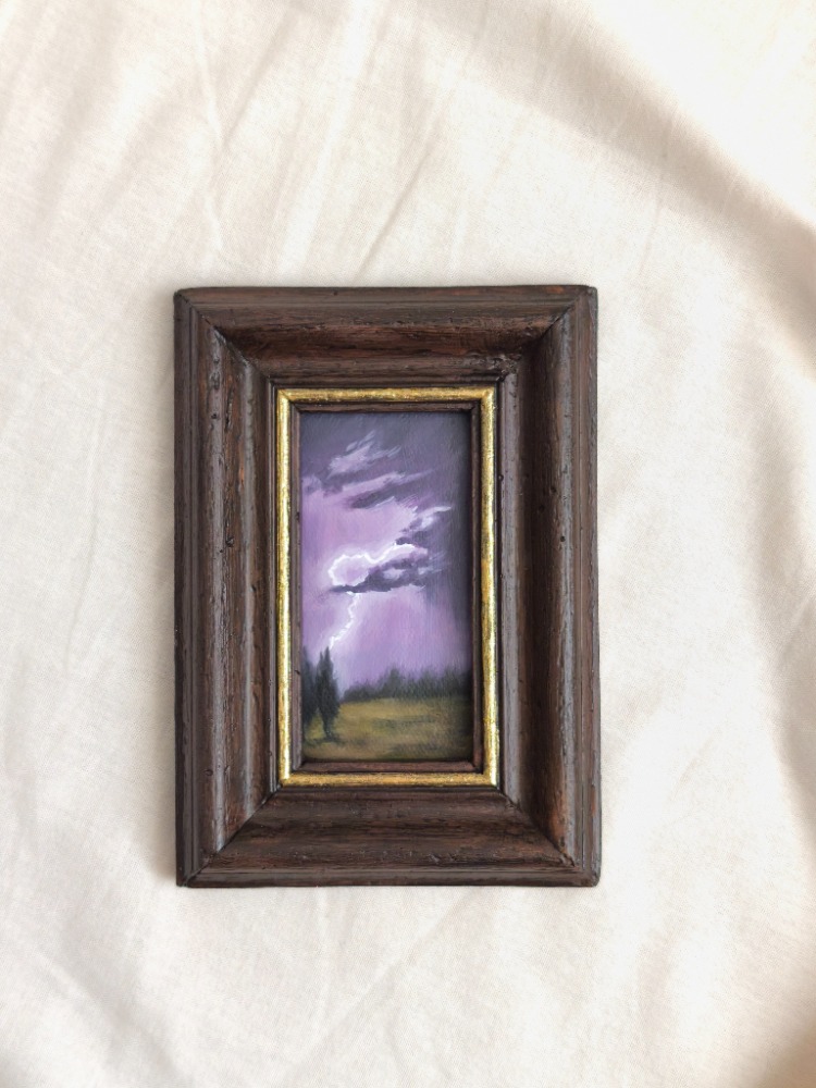 Violet Thunder | Orijinal Yağlı Boya