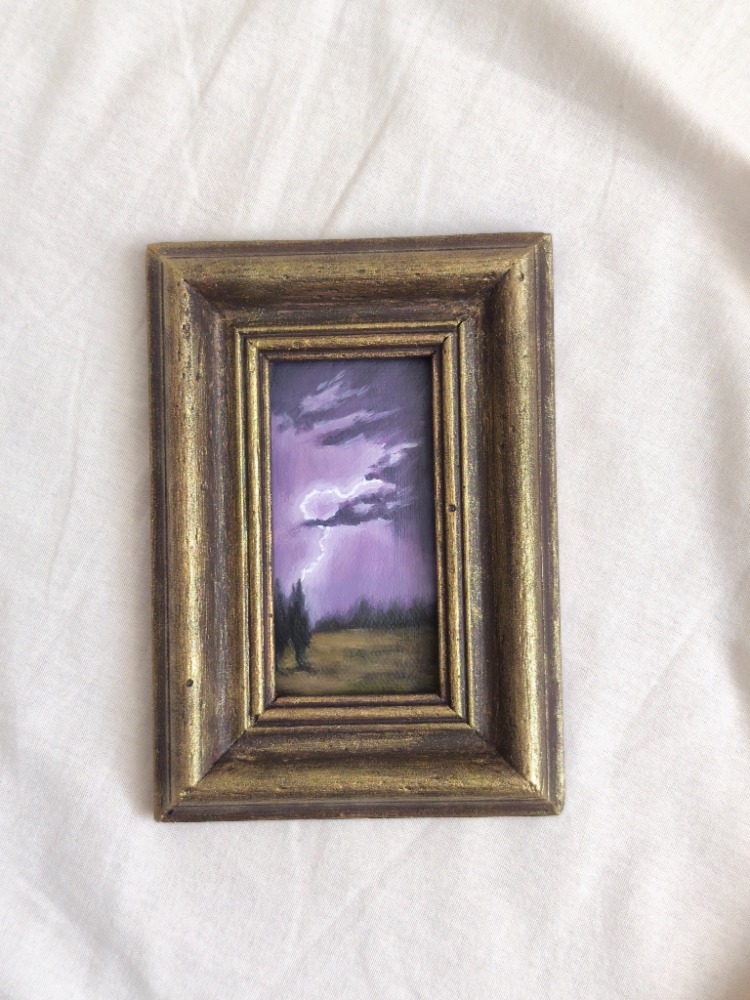 Violet Thunder | Orijinal Yağlı Boya