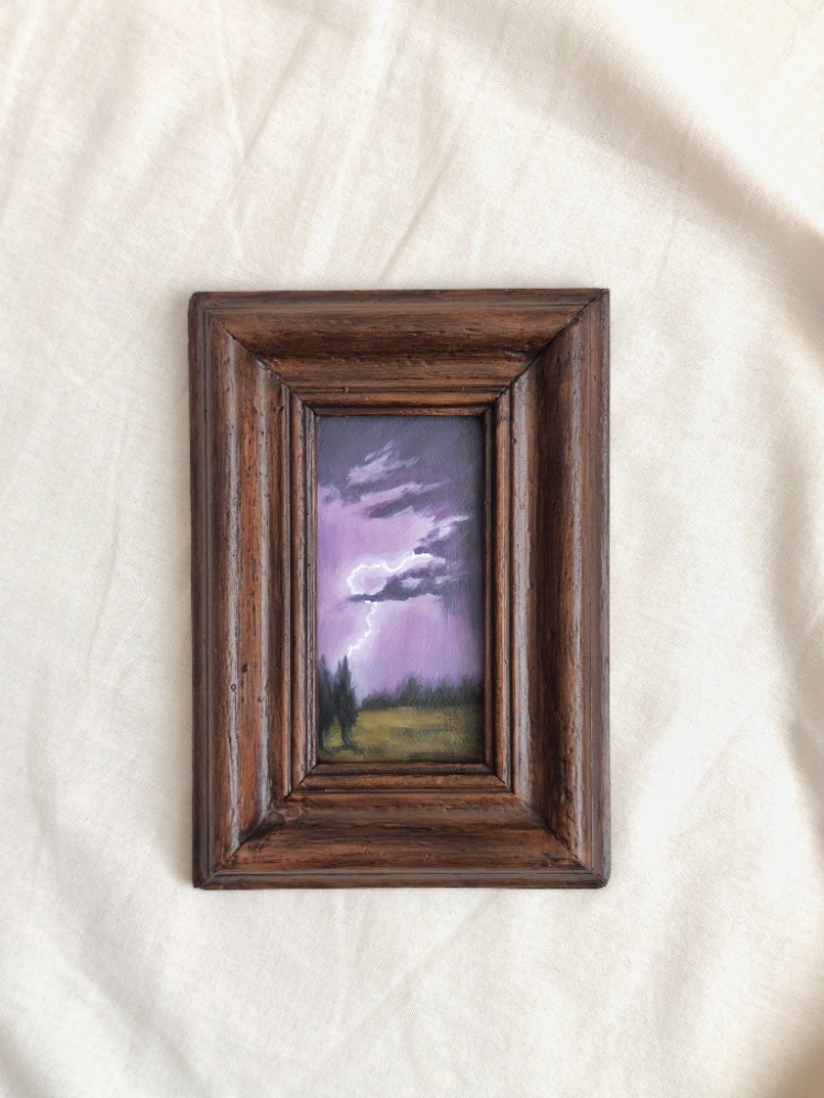 Violet Thunder | Orijinal Yağlı Boya