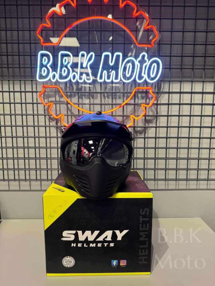 SWAY 726X TOKYO MODÜLER KASK MAT BLACK