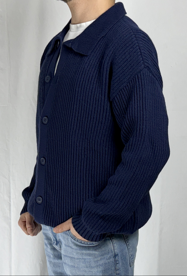 REGULAR ÖRME DÜĞMELİ FİT HIRKA