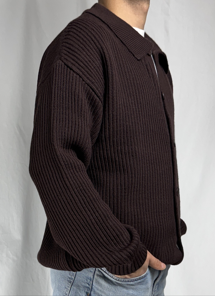REGULAR ÖRME DÜĞMELİ FİT HIRKA
