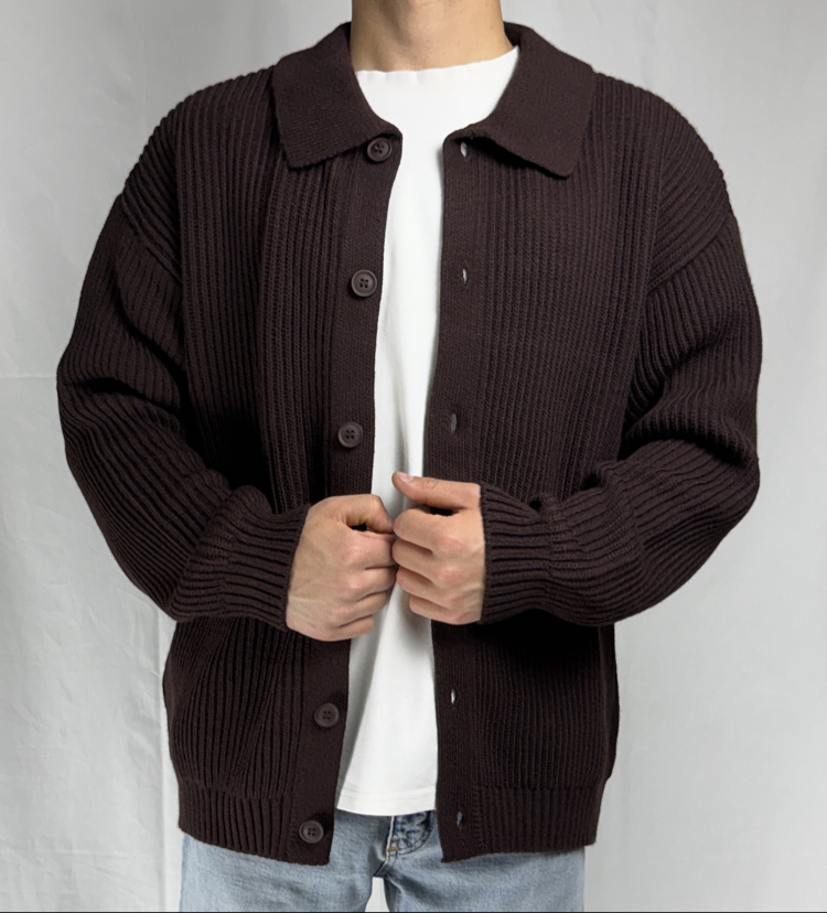REGULAR ÖRME DÜĞMELİ FİT HIRKA