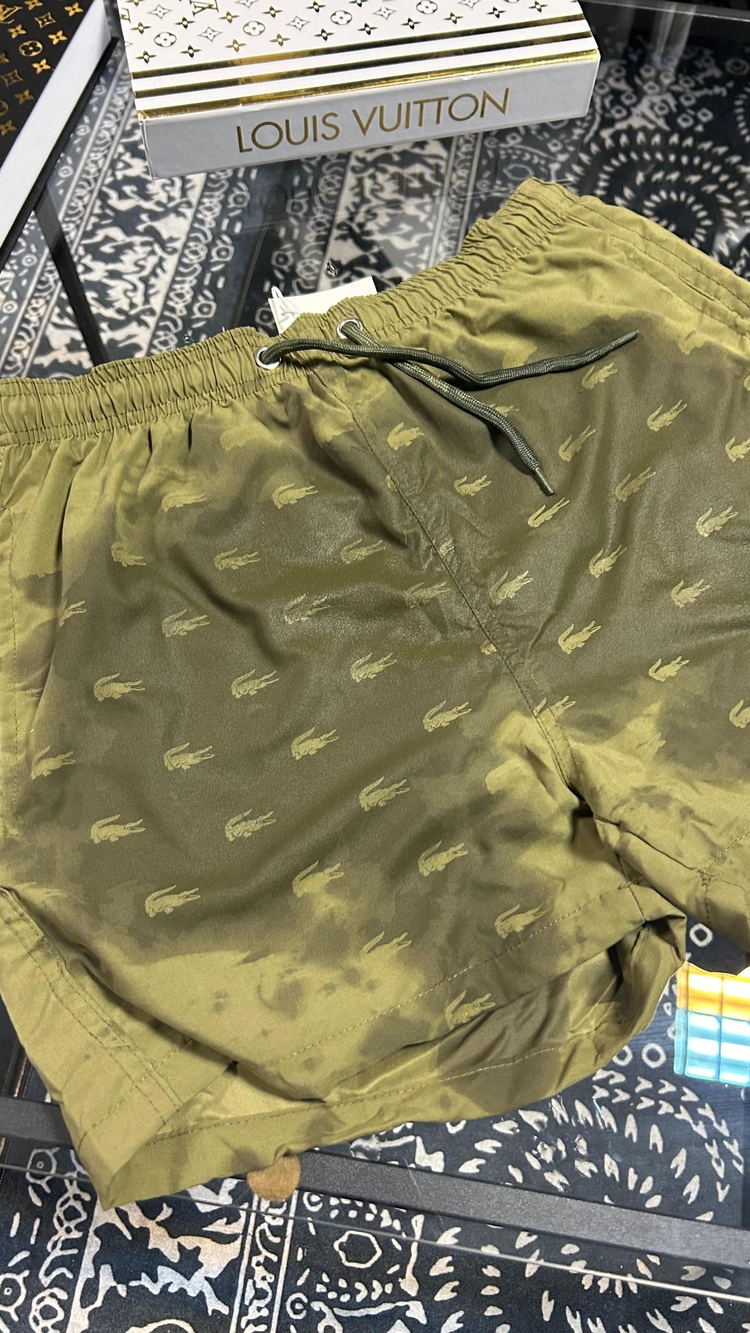 Lacoste Su Detaylı Premium Deniz Şortu