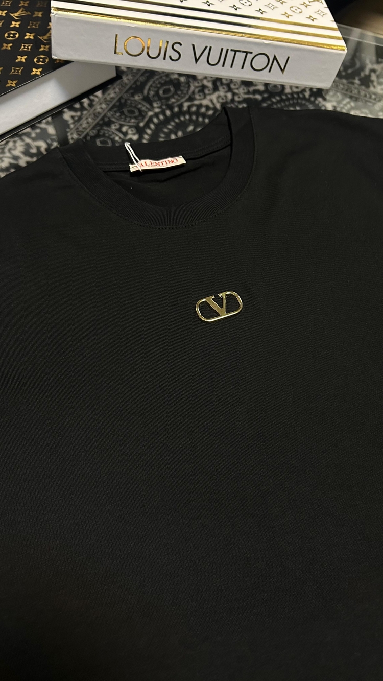 Valentino Demir Logo Premium T-shirt