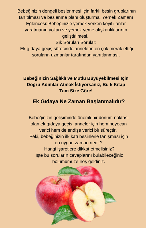 Bebeğimin İlk Tatları E-Kitap